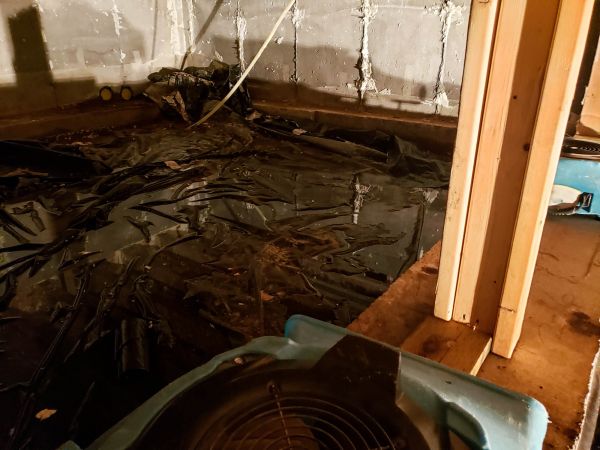 Crawlspace Water Cleanup in Wexford